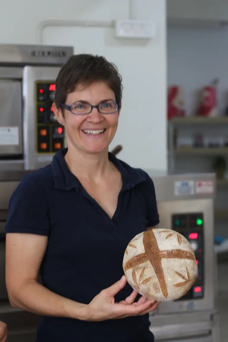 Learning sourdough dough mixing and kneading techniques