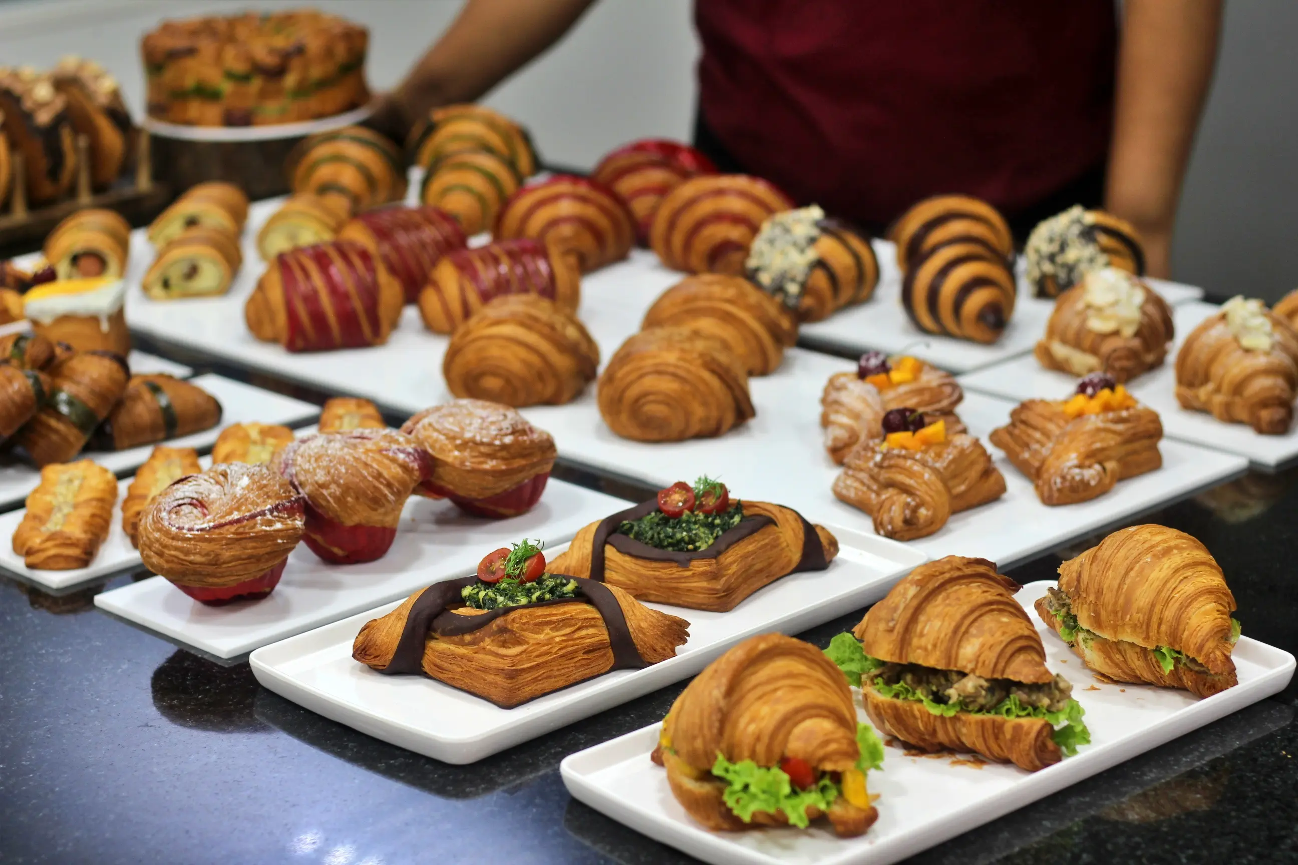 French puff pastry preparation